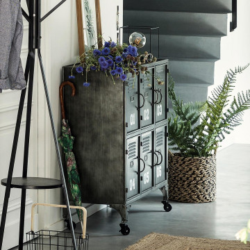 Buffet métal Sevin 6 portes Atmosphera - Le Dépôt Bailleul