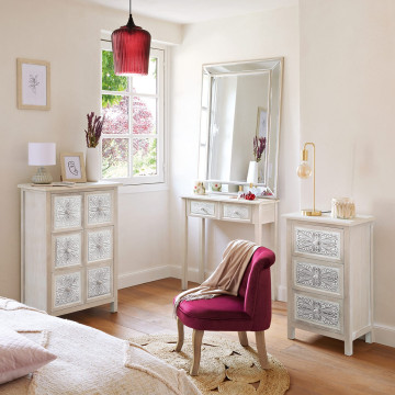 Commode bois 3 tiroirs Hina Atmosphera - Le dépôt Bailleul