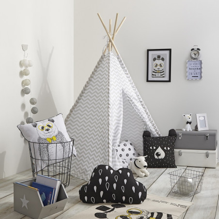 Tipi pour enfant coloris gris Atmosphera