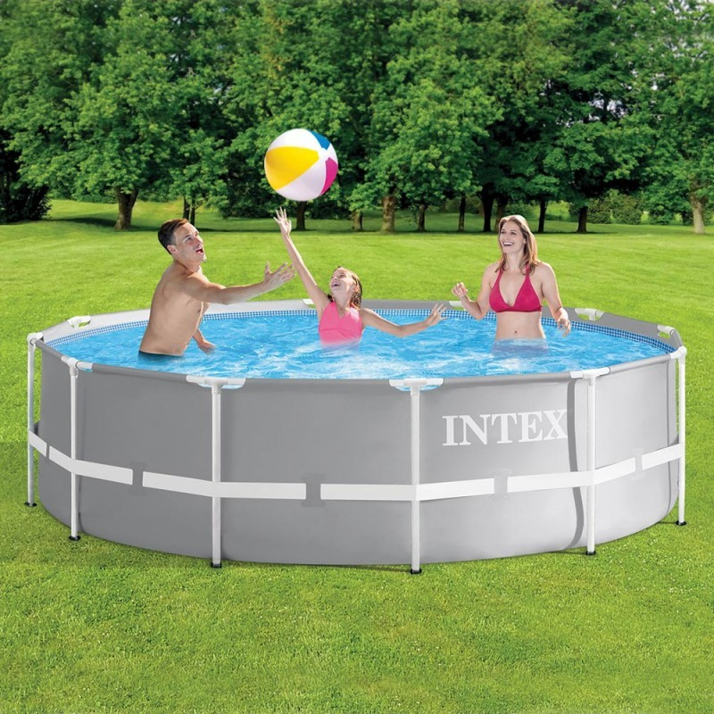 Piscine tubulaire ronde Prism Intex 3,66 x 0,99 m avec accessoires Intex