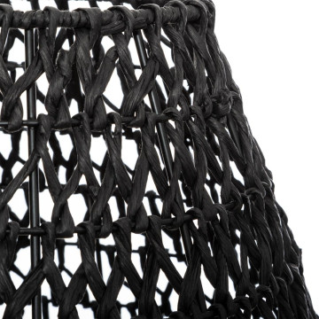 Lampe à poser corde Etel noir Atmosphera - Le Dépôt Bailleul