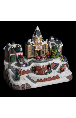 Déco Noël gare au village...