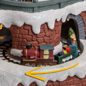 Déco Noël thème gare lumineux musical animé - Le Dépôt Bailleul