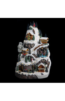 Déco Noël grottes montagne...