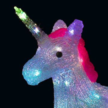 Licorne lumineuse 24 Leds H40 cm - Le dépôt Bailleul