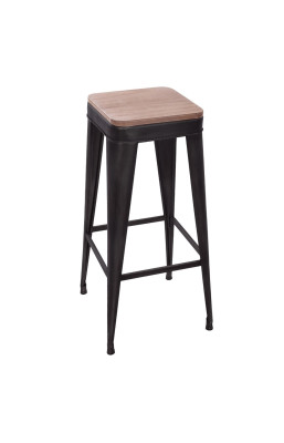 Tabouret de bar noir Joris...