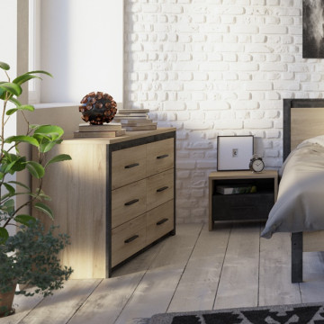 Commode Colorado 6 tiroirs - Le Dépôt Bailleul