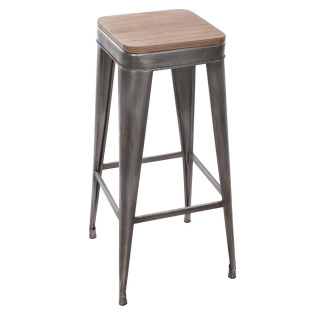 Tabouret de bar gris Joris...