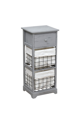 Chiffonnier bois 1 tiroir 2...