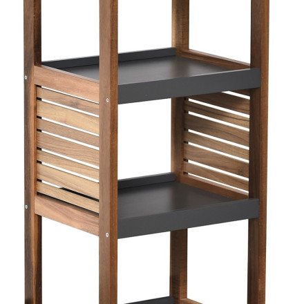 Étagère De Salle De Bain 3 étages – Dimensions 14x26x57 Cm – Référence 615429, Design Sobre Et Pratique