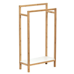 Porte serviettes en bambou avec étagère Nuovo - Le Dépôt Bailleul