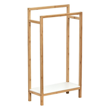 Porte serviettes en bambou avec étagère Nuovo - Le Dépôt Bailleul