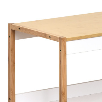 Meuble bas 1 étagère en bambou Nuovo - Le Dépôt Bailleul