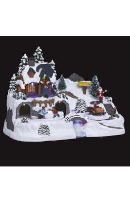 Village de noël animé et...