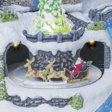 Village de noël moulin à vent animé, lumineux et musical - Le dépôt Bailleul