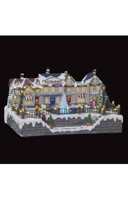 Village du père noël animé...