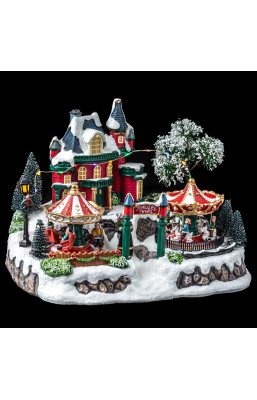 Fête foraine de Noël animée...