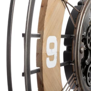 Horloge D90 rouages métal et sapin Lana Atmosphera - Le Dépôt Bailleul