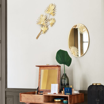 Déco murale métal feuilles Feel Atmosphera - Le Dépôt Bailleul