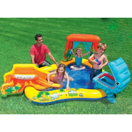 Aire de jeux à eau thème dinosaure marque Intex - Le Dépôt Bailleul