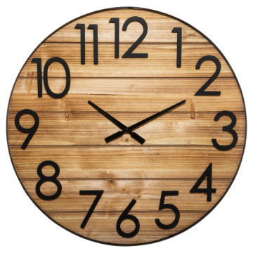 Horloge Abby en métal et bois D70 Atmosphera - Le Dépôt Bailleul