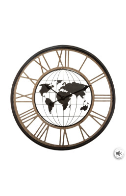 Horloge métal D67 Monde...