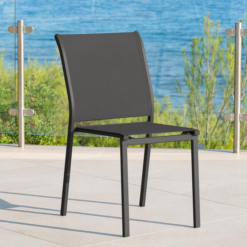 Chaise extérieur Essentia graphiteanthracite Hespéride Chaise extérieur Essentia graphiteanthracite Hespéride