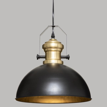 Suspension métal noir et doré Flower Atmosphera - Le Dépôt Bailleul