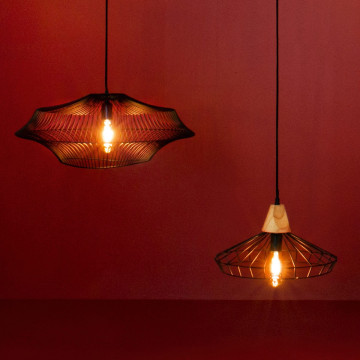 Suspension filaire métal et bois Ben Atmosphera - Le Dépôt Bailleul