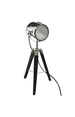 Lampe projecteur noir et...