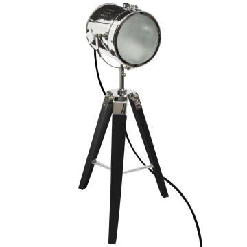 Lampe projecteur noir et chromé Ebor Atmosphera - Le Dépôt Bailleul