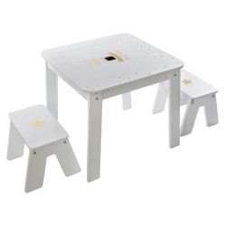 Ensemble table + tabourets enfant Dream Atmosphera - Le dépôt Bailleul