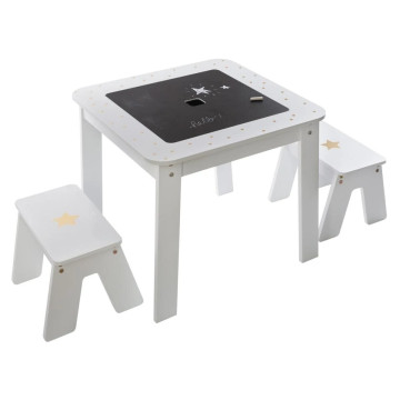 Ensemble table + tabourets enfant Dream Atmosphera - Le dépôt Bailleul