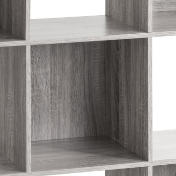 étagère en bois 9 cases mix coloris gris- Le dépôt Bailleul.