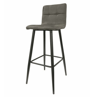 Tabouret de bar gris pieds...