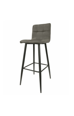 Tabouret de bar gris pieds...