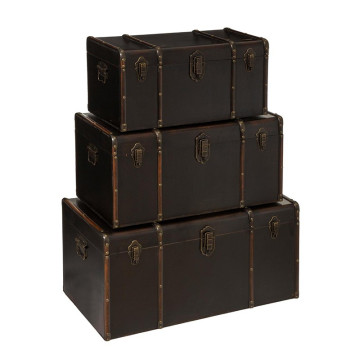 Malles vintage British Flower Lot de 3 - Atmosphera - Le Dépôt Bailleul