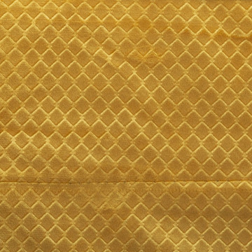 Rideau occultant velours Otto ocre 140x260 Atmosphera - Le dépôt Bailleul