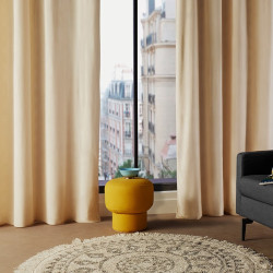 Rideau ivoire Lilou 140x260 Atmosphera -  Le Dépôt Bailleul