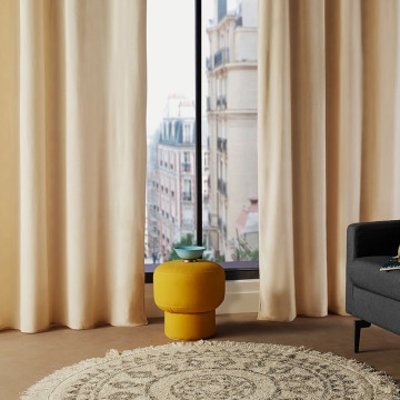 Rideau ivoire Lilou 140x260 Atmosphera -  Le Dépôt Bailleul