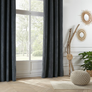 Rideau Memo gris foncé 140x260 Atmosphera