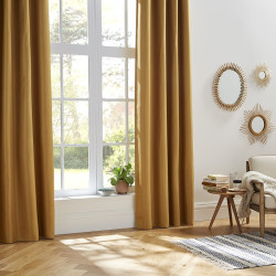 Rideau occultant ocre Elena 140x260 Atmosphera - Le Dépôt Bailleul