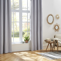 Rideau occultant gris clair Elena 140x260 Atmosphera - Le Dépôt Bailleul