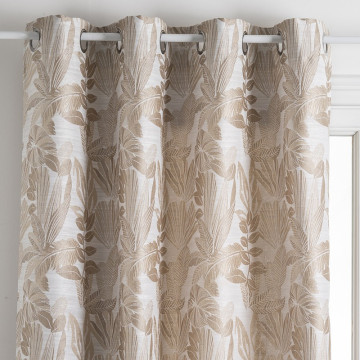 Rideau jacquard Bejuco 140x260 lin Atmosphera - Le Dépôt Bailleul
