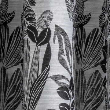 Rideau jacquard Bejuco 140x260 noir Atmosphera - Le Dépôt Bailleul