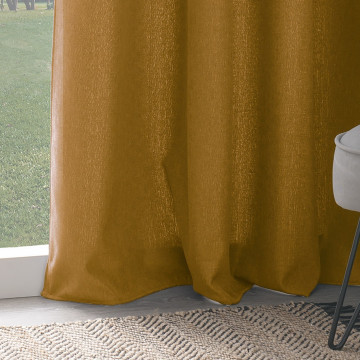 Rideau isolant Tim ocre 140x260 Atmosphera - Le Dépôt Bailleul