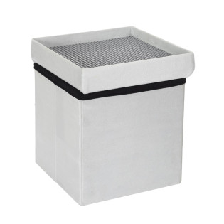 Coffre pouf pliable gris...