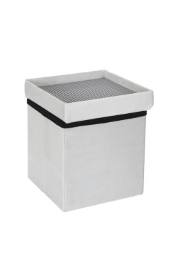 Coffre pouf pliable gris...