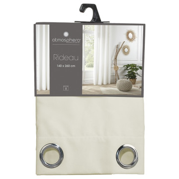 Rideau Memo ivoire 140x260 Atmosphera - Le Dépôt Bailleul
