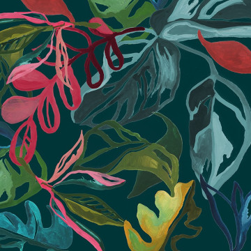 Parure de lit imprimés Selva 240x220 Atmosphera - Le Dépôt Bailleul